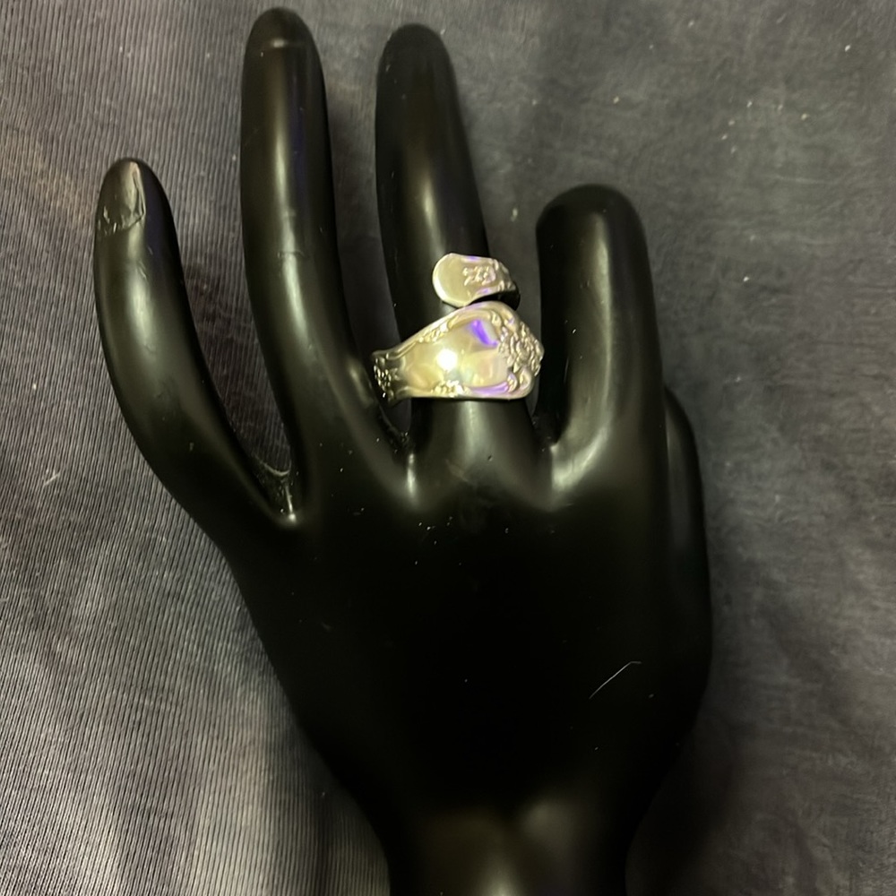 WMA Rogers Oneida LTD Vintage Spoon Ring Flatware Silverware Silver Plated Ring - Picture 8 of 17